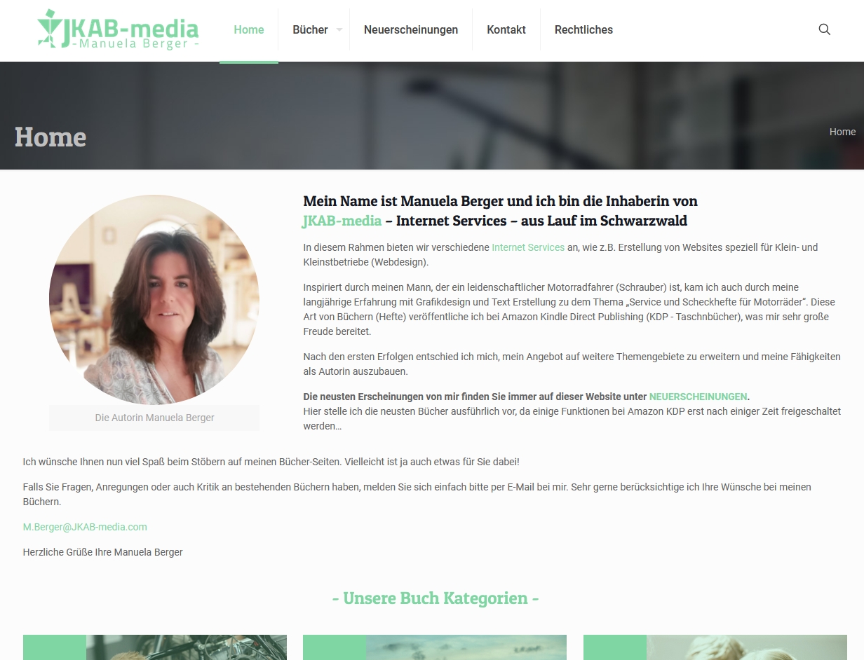 Website von Manuela Berger